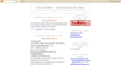 Desktop Screenshot of news.taxmatters.org