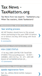 Mobile Screenshot of news.taxmatters.org