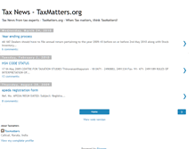Tablet Screenshot of news.taxmatters.org